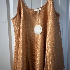 Umgee Gold Leopard Print Camisole
